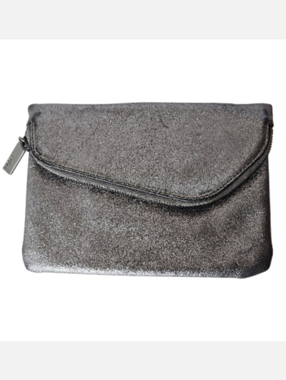 HOBO Daria Metallic Leather Clutch Bag Small **Missing Strap